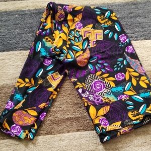 NWOT purple,gold,teal &black TC lularoe leggings